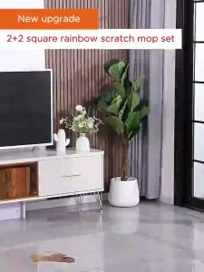 Joybos ไม้ถูพื้นทำความสะอาดตัวเองอัจฉริยะพร้อมถังถูพื้น หมุนได้ 360° ไม่ต้องซักมือ