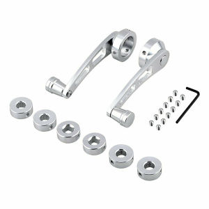 Tay Quay Nâng Kính Cửa Sổ Ô Tô Bằng Hợp Kim Nhôm Đa Năng Màu Bạc/đen - Phụ Kiện Nâng Kính Ô Tô