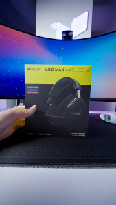 CORSAIR VOID WIRELESS v2 Gaming Headset Carbon Wireless Bluetooth and Wireless Connection Compatible with PC PS5 PS4 Switch Dolby Atmos CA-9011379-WW