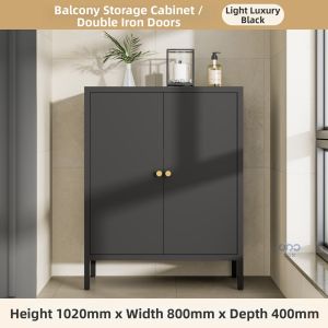 DIBIOU | Waterproof Sun Protection Outdoor Storage Cabinet with Door Steel Multi-layer
