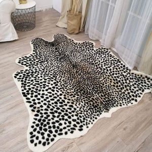 VIKAMA Carpet - Home Faux Animal Bedside Rug For Bedroom And Living Room - Durable And Easy To Clean Carpet For Home Decoration