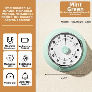 DEMING | Kitchen Countdown Timer Reminder Magnetic Cooking Timer