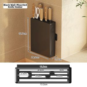 BANGJIE | Wall-mounted No-drilling Cutlery Board Knife Organizer