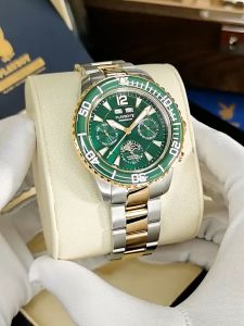 PLAYBOY Luxury Mechanical Watch For Men Original Automatic Japan Sapphire Mirror Fashionable Stainless Steel Watch 10ATM Waterproof Luminous Date Display