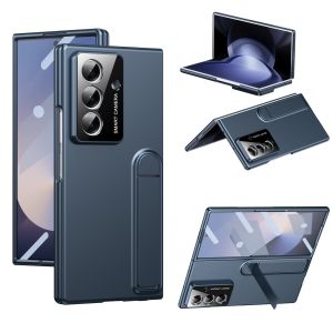 for Samsung Galaxy Z Fold 7 Case with Built-in Glass Screen Protector & Invisible KickstandFull Camera Protection Matte Hard Plastic Shockproof Phone Case for Samsung Z Fold 6 CaseZ Fold 5 CaseZ Fold 4 Case