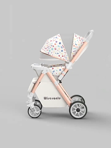 Foldable Baby Stroller 0-5 Years Old can Sit and Lie Down High Landscape Lightweight Folding Two-way Stroller Children Stroller