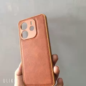 Ốp lưng Xiaomi Redmi Note 14 4G dẻo vân da thể thao viền chỉ khâubảo vệ camera chống trầy xướt