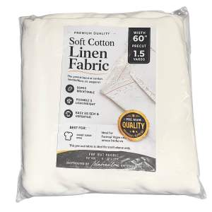 [Precut] 1.5 yards Soft Cotton Linen Fabric Garment Textile Tela 55-60" Width by TelamaetPH