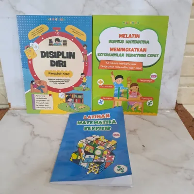 Paket 2 Buku Pendidikan Anak Disiplin Diri Mengubah Hidup Melatih Berpikir Matematika Meningkatkan Keterampilan Berhitung Cepat Full Warna