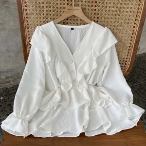 Blouse Wanita Crincle Airflow Jumbo/Blouse Korean Look/Baju Lebaran Idul Fitri Size S-5L