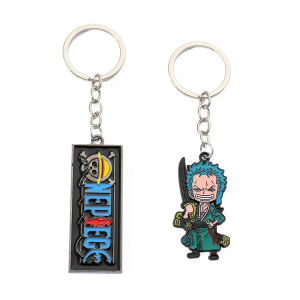 Bandai | One Piece Keychain Cartoon Characters Luffy And Zoro Bag Hanger Anime Keychains for Fans Boys Girls Gifts