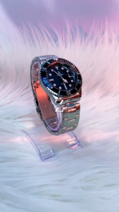 GAVITEN Jam Tangan Pria Gaviten GV 001 Silver Black Original Garansi Resmi 1 Tahun - Rantai