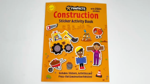 Construction Sticker & Activity Book For Kids To Learn Fun Facts With Press Outs & 250+ Stickers