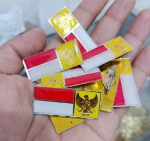 Pin merah putih / peralatan Pramuka / MPG hijau / MPG hitam / MPG putih / MPG kuning / MPG merah
