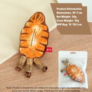 【READY STOCK】 Cat Teeth Grinding Toy Fish Toy Squid Toy Gift for Cat Premium Toy Silver-Vine With Bell Permainan Kucing