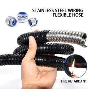 20mm / 25mm PVC Coated Galvanised Steel Flexible Hose Flexible Pipe Electrical Wires Organizer
