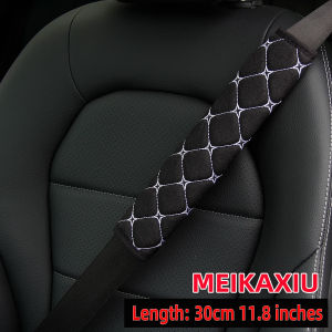 1 embroidered fabric breathable new car seat belt safety belt shoulder protector 30cm11.8 inch car interior supplies black