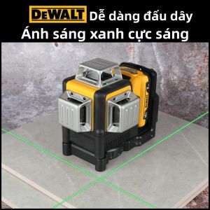 Máy Cân Bằng Laser 3 Mặt 360 Độ DW089LG Với 12 Tia Sáng Xanh Dụng Cụ Đo Chiều Ngang & Chiều Dọc Dùng Ngoài Trời Kèm Pin 12V