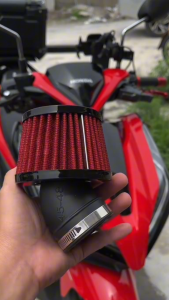Universal Motorcycle Air Filter High Flow Intake Cleaner Durable Replacement Performance Upgrade