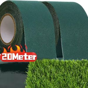 20M Artificial Grass Tape Self Adhesive Synthetic Turf Seam Tape Green Lawn Carpet Jointing Tape Waterproof Garden Carpet Connection