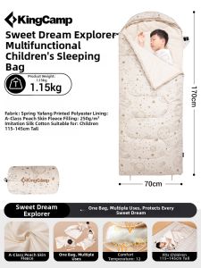 Kingcamp | Anti-Kick Sleeping Bag for Children 4 Seasons