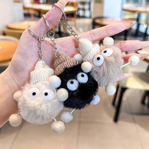 🔥Cute Big Eyed Coal Ball Doll Key Chain Student Bag Pendant Couple Decoration Key Chain LovelylifeFu👍