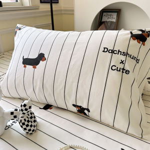 Pure Cotton Pillowcase Single Person Cotton Pillow Cover Pair of Students Dormitory Pillow Bag Single Only Bedding Accessories