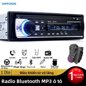 Đầu CD Xe Hơi 1 DIN Bluetooth 12V Máy Nghe Nhạc MP3 60Wx4 FM USB Đầu Vào AUX Tích Hợp Màn Hình 2.5 Inch