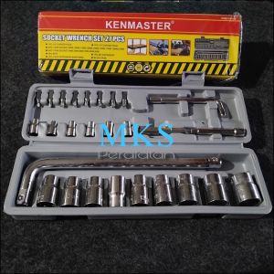 Kenmaster | Kunci Shock Set 27 Pcs | Socket Wrench Set 27 Pcs