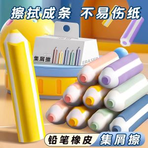 Creative Pencil Shaped Eraser No Smudge Kindergarten End of Term Reward Safe 2B for Primary School Students PVC Soft Rubber
