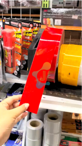 3M แถบสะท้อนแสงติดรถไดมอนด์เกรด สีแดง ยาว 1 เมตร (แบ่งขาย)