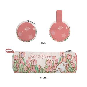 AOSONG | Cute Pink Rabbit Stationery Case for Girls