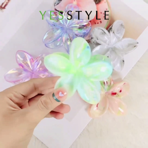 Yesstyle Jepit Rambut Bentuk Bunga Plumeria Jedai Rambut Kamboja Warna Marble