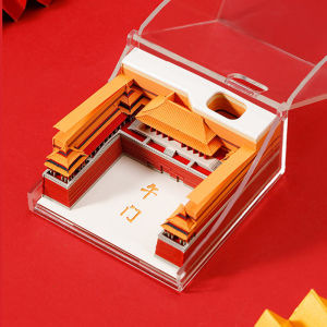 Palace Museums Cultural and Creative Products National Style 3D Paper Carving Three-Dimensional Note Paper Chinese Ancient Style Building Creative Hand Tear Model Birthday Gift