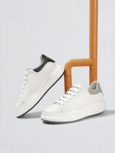 Belle | Mens Casual Leather Business Sneakers Thick Sole Height Increase