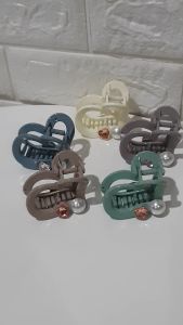 JEPIT SALON KAMINO MATA MENGKILAP LOVE HATI 5CM / JEPIT RAMBUT KAMINO / JEPITAN RAMBUT MATA LOVE MENGKILAP / KILAU / BENTUK HATI