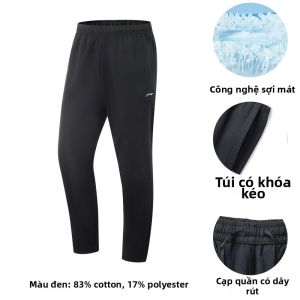 Li-Ning | Quần jogger thoáng khí thấm mồ hôi chống khuẩn nhanh khô form rộng