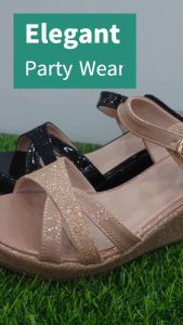 GF Shoe Glitter Cross Wedges G 368-565