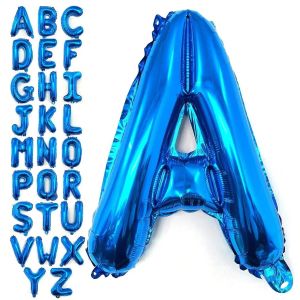 40 Inch Large Blue Letter Balloons Big Size Jumbo Mylar Foil Helium Balloon for various party celebrations and decorations