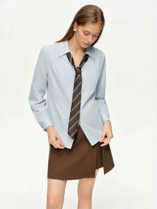 DUSHU | Sweet and College Style Wide Shirt