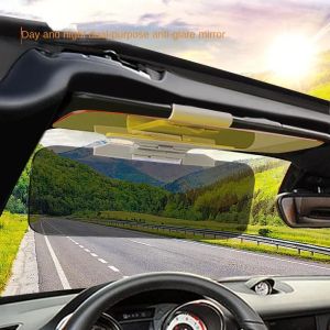 Car Sun Visor Goggle Clip-on Anti-UV Anti-Dazzle Clip-on Dual Purpose Daytime And Nighttime Drive Safely At Interior Accessories
