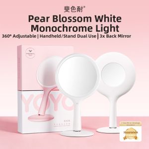 ASCINATE | Handheld Portable LED Intelligent Tabletop Magnifying Makeup Mirror