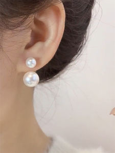 Elegant Pearl Earrings 925 Silver Needle Design Trendy Korean Style Womens Fashion Jewelry Ear Decor Subtle Design Sensation