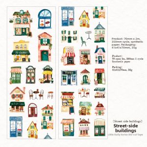 Vintage Architecture Coffee Tea Set Washi Tape