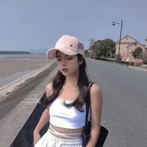 Topi Baseball Pria Wanita Korea Trucker Hat Logo M Motif Bulu Model Jaring Gaya Casual Trendy BSBL