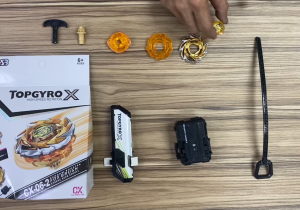 SB Beyblade X CX-06 Fox Brush Random Booster Vol.6 XTREME Starter With Launcher S3 Brand Pelancar Battler Pass Spinning Tops Gasing