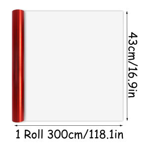 3m*43cm Matte Red Wrapping Paper Christmas Tree Packaging Gift Wrapping Paper Gift Paper Suitable for Birthdays and Festivals