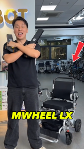 MOBOT SG OFFICIAL | MWHEEL LX Motorised Electric Wheelchair | Dual Battery