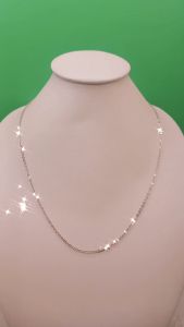 Kalung Nuri Kaca 16mm Alloy Lapis Mas 18K Permata Zirconia Premium Quality & Tahan Lama NP014S