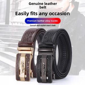 JIFANPAUL | Automatic Buckle Mens Leather Business Belt